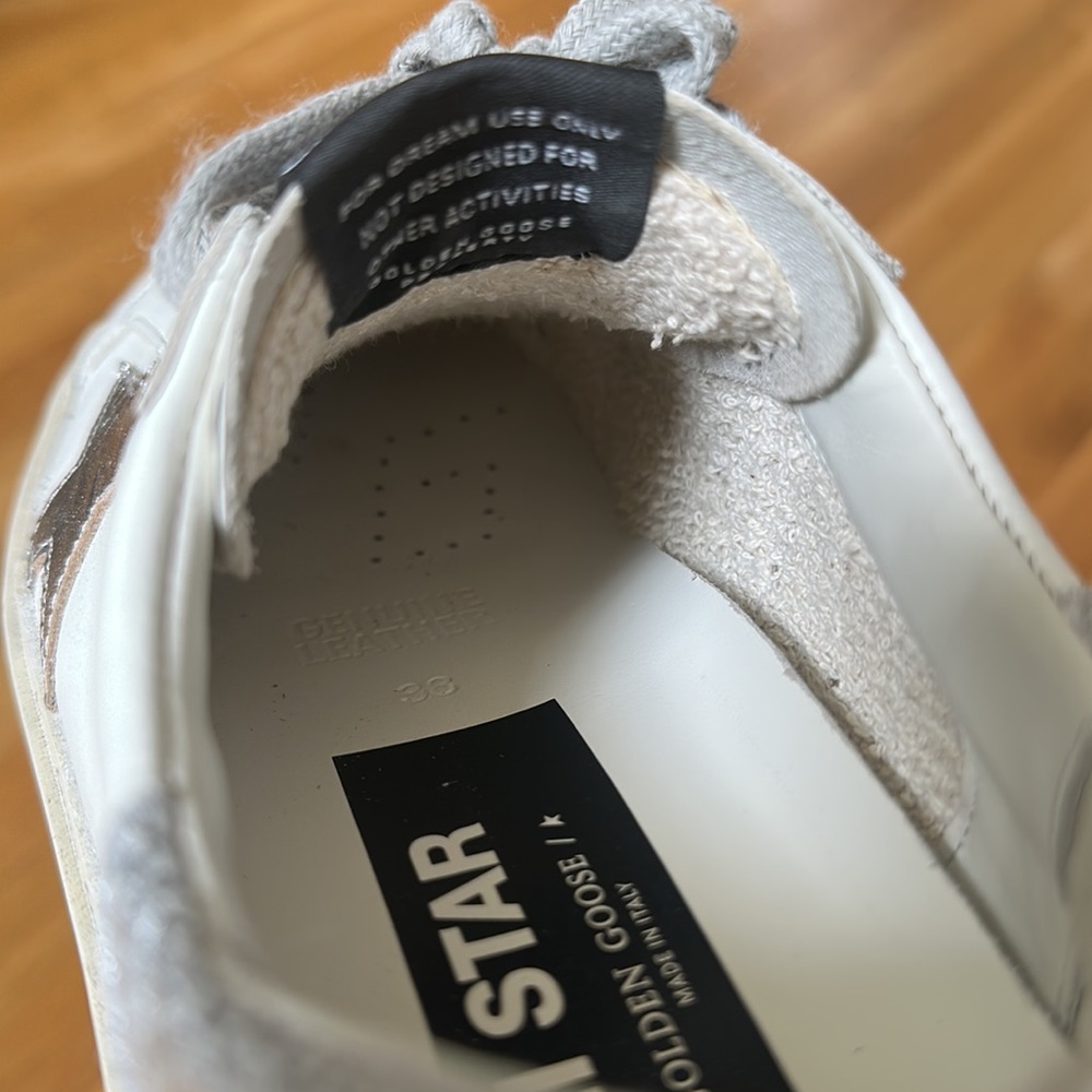 Golden Goose High Star sneaker in white and silver - Picture 12 of 16